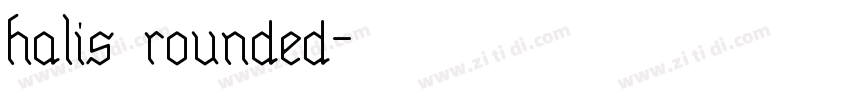 halis rounded字体转换
